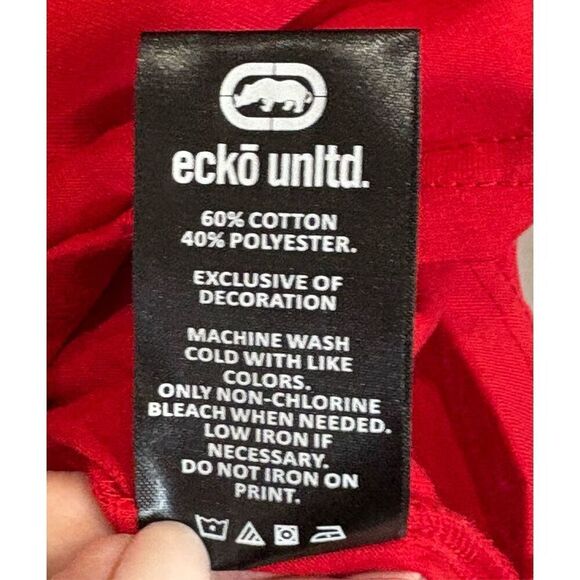 ECKO UNLIMITED - M Sz 2XL - NWT Short Sleeve Tee in ECKO Red w/Black & Grey Camo - Picture 8 of 13